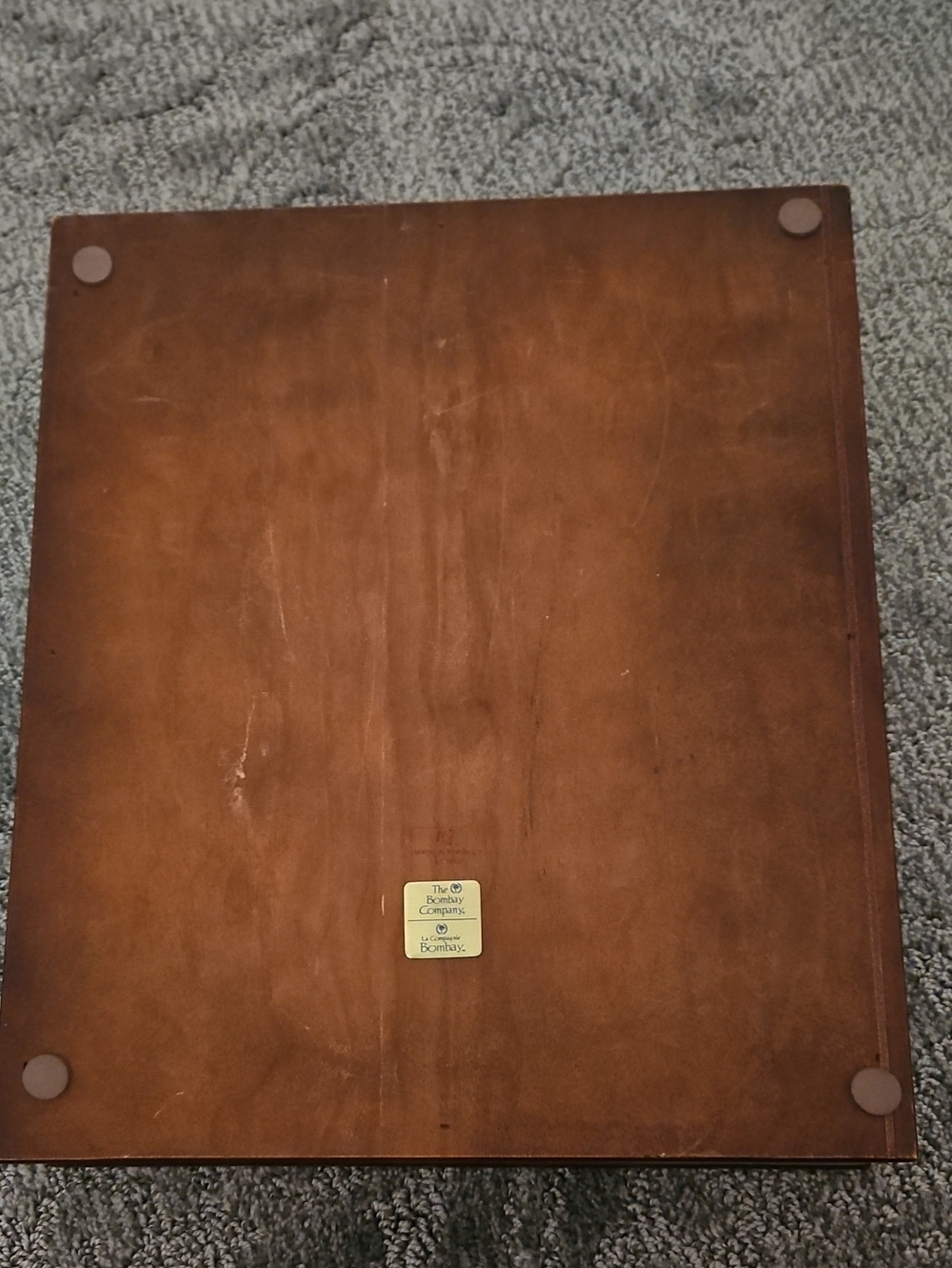 VINTAGE BOMBAY COMPANY Solid Cherry Wood Vintage Lap Writing Desk Memory Box - Picture 3 of 5